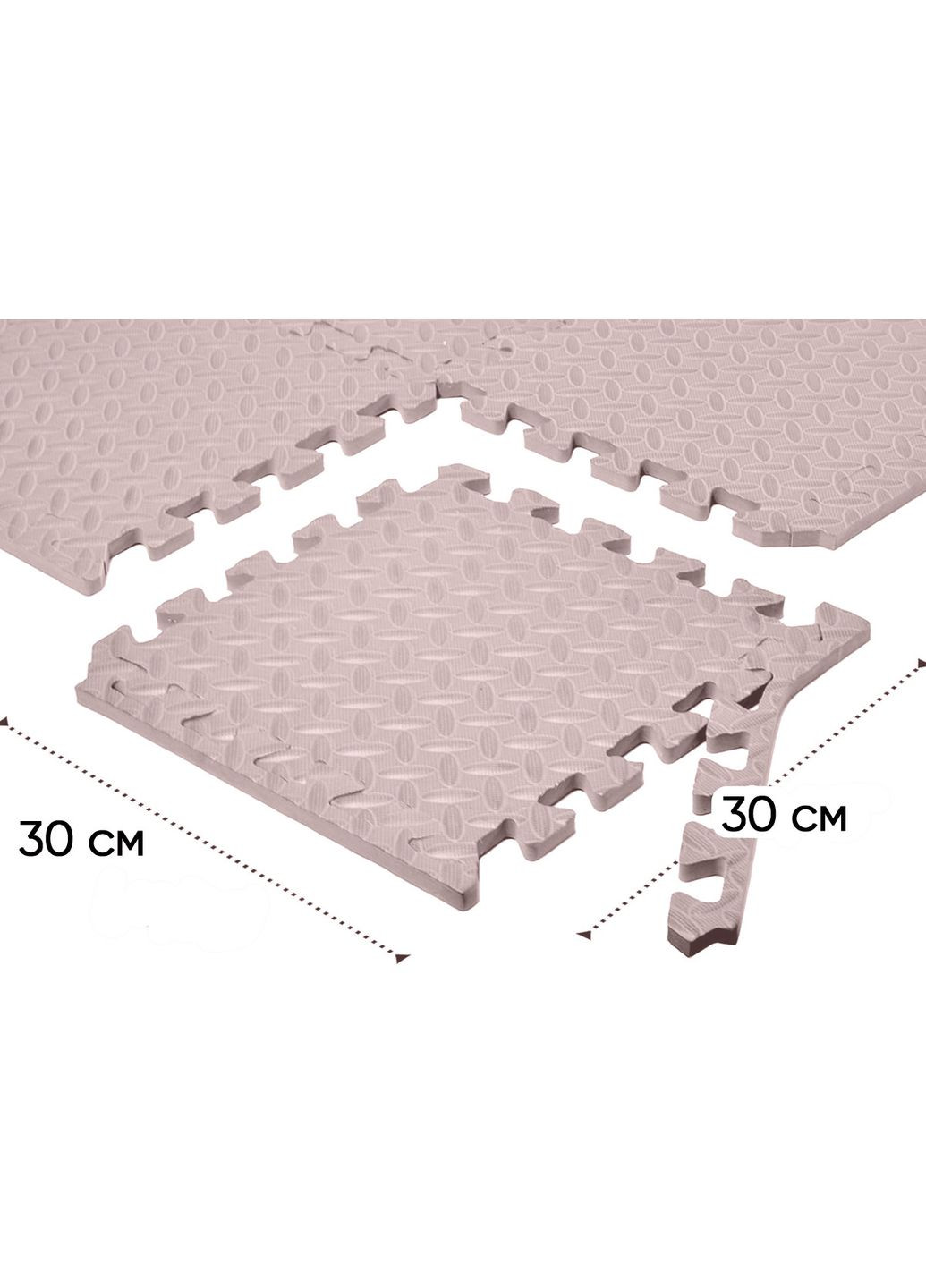 Татами мат 8 шт (30х30х1 см) ласточкин хвост EasyFit (362440751)