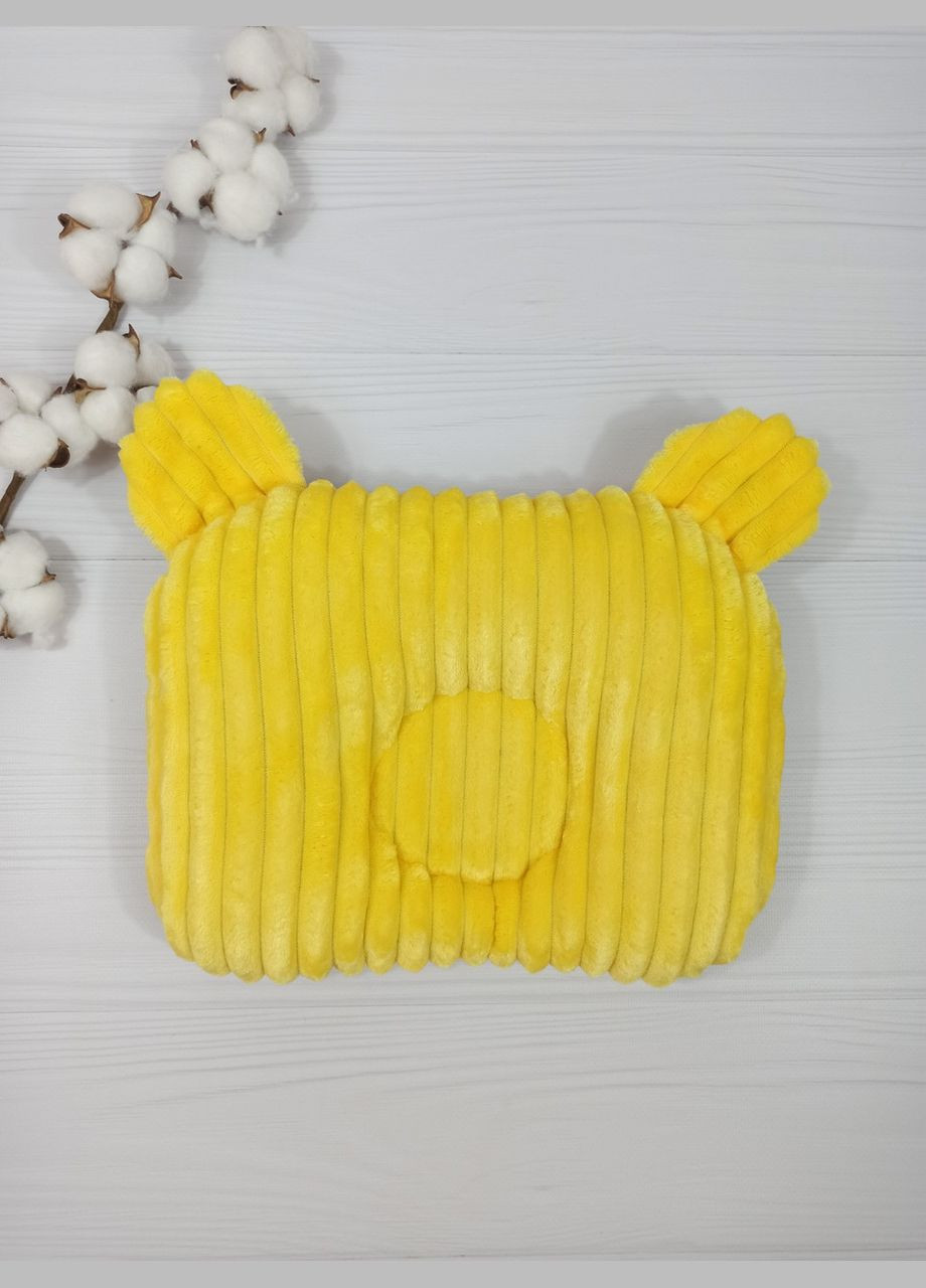 Подушка дитяча ортопедична a.l.babybox Горох 24x32 Жовтий No Brand (308389189)