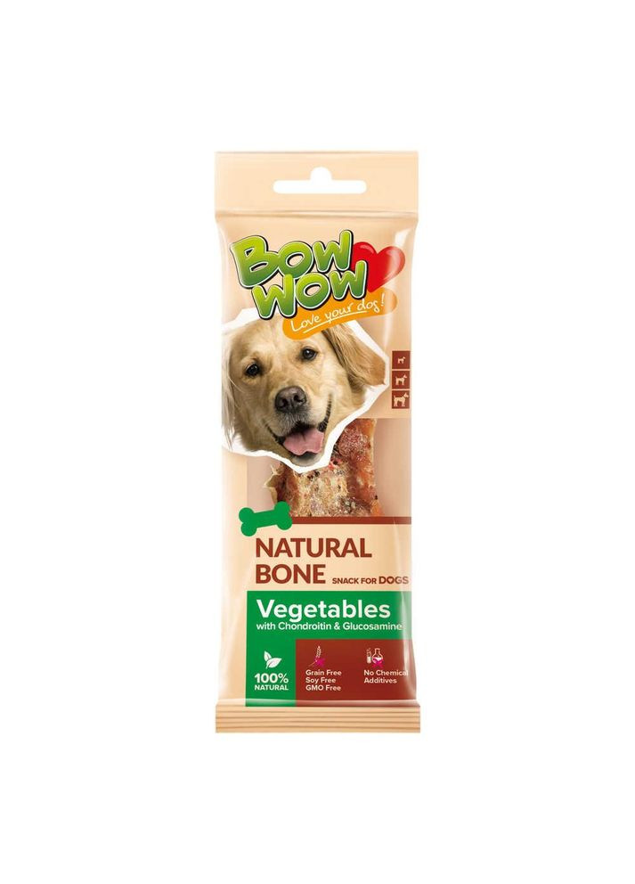 Лакомство для собак BowWow snack Natural Bone Натуральная кость из Овощей с хондроитином и глюкозамином TATRAPET (284176060)