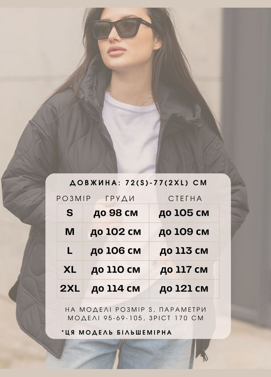 Черная демисезонная женская демисезонная куртка «noir check» 759752 Lusskiri