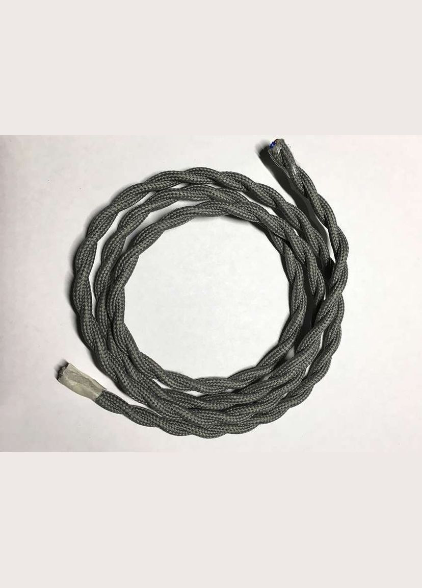 AMP кабель текстильний звитий 2x0.75 gray Levistella (282843590)