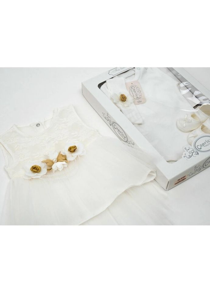 Кремовый демисезонный набор детской одежды святковий (5100-17-56g-cream) Caprice