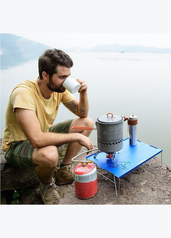 Стол раскладной алюминиевый для пикника NH17Z001-L, 34х25 см, серый Naturehike (344548158)