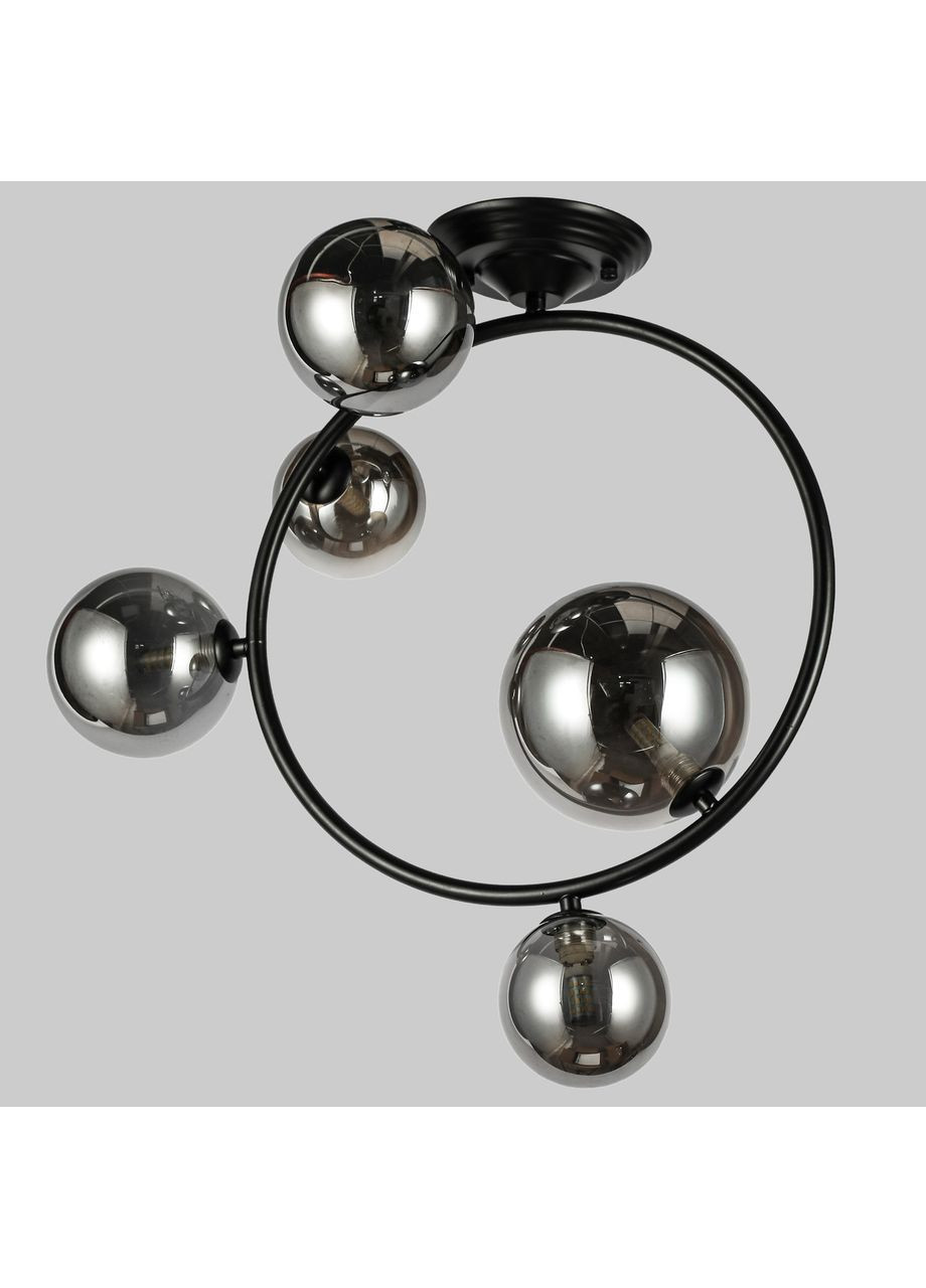 Чорна люстра "Bubbles" на 5 ламп (918-LP267-5 BK+BK) No Brand (370072536)