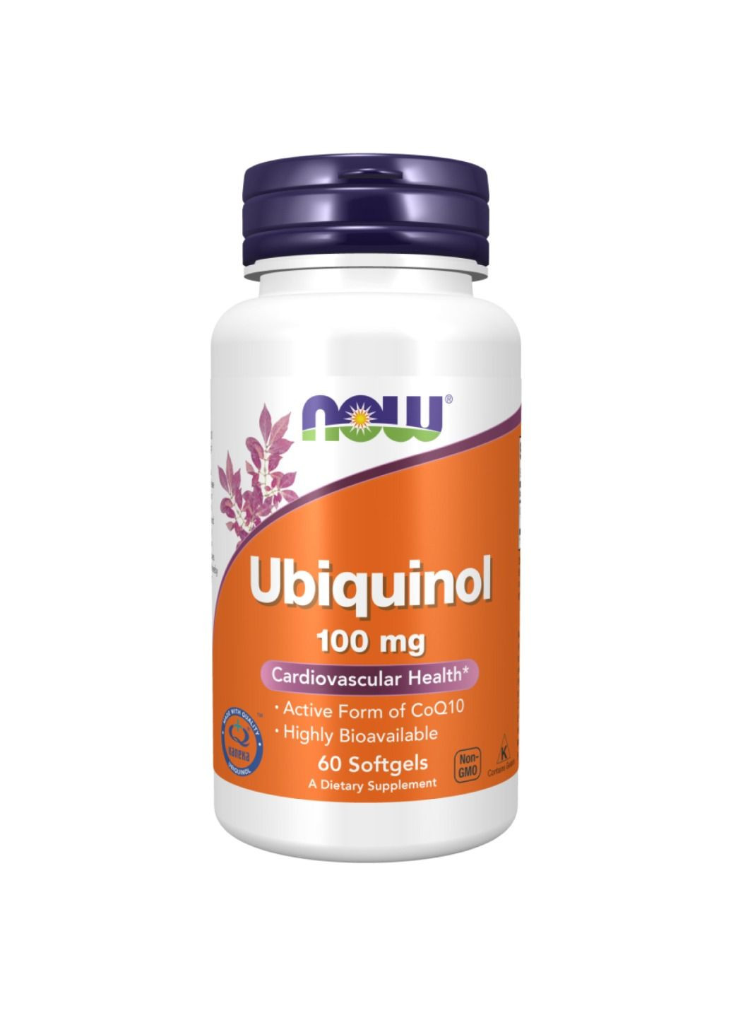 Добавка Ubiguinol 100mg - 60 sgels Now Foods (280899595)