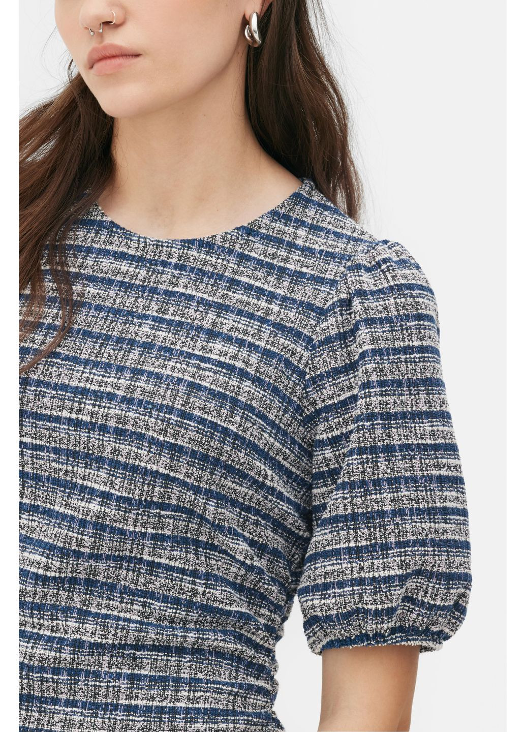 Синее платье демисезон,синий-белый в узоры, Primark