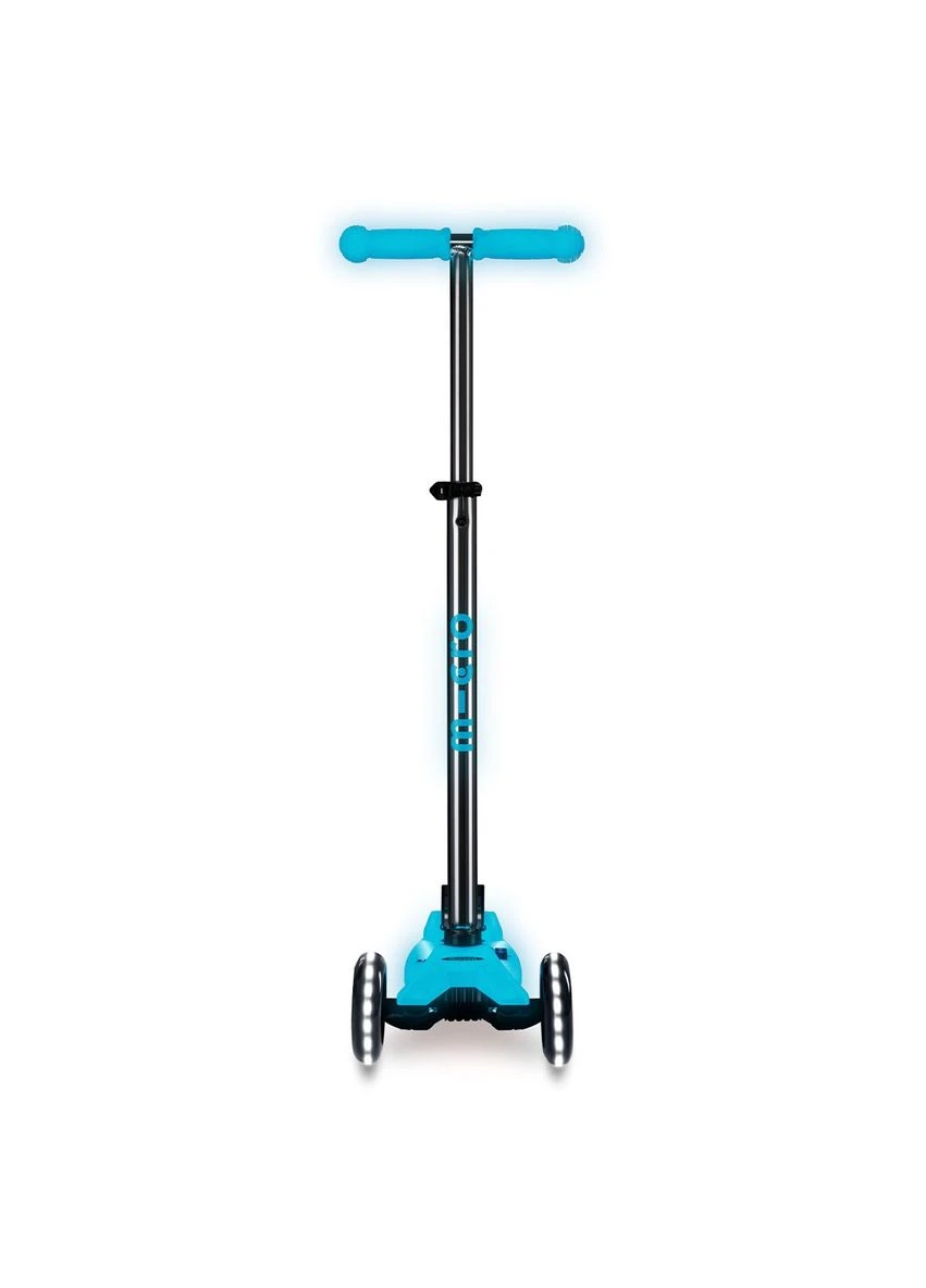 Самокат серии Maxi Deluxe Glow LED Plus — синий хрусталь. Micro (342123123)