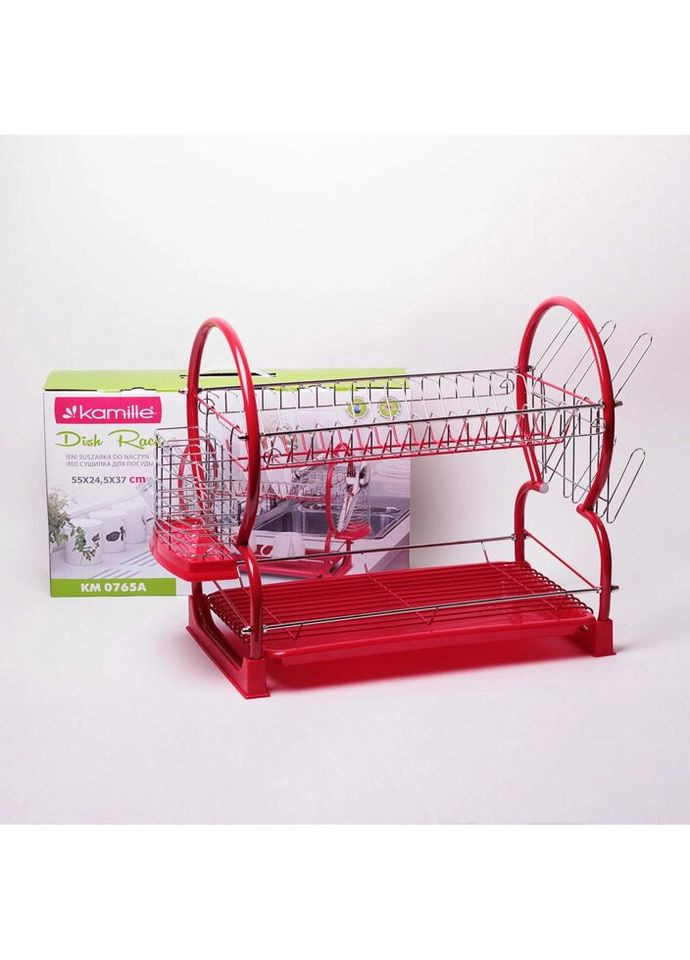 Сушарка для посуду двох'ярусна KM-0765-А Kamille (324824795)
