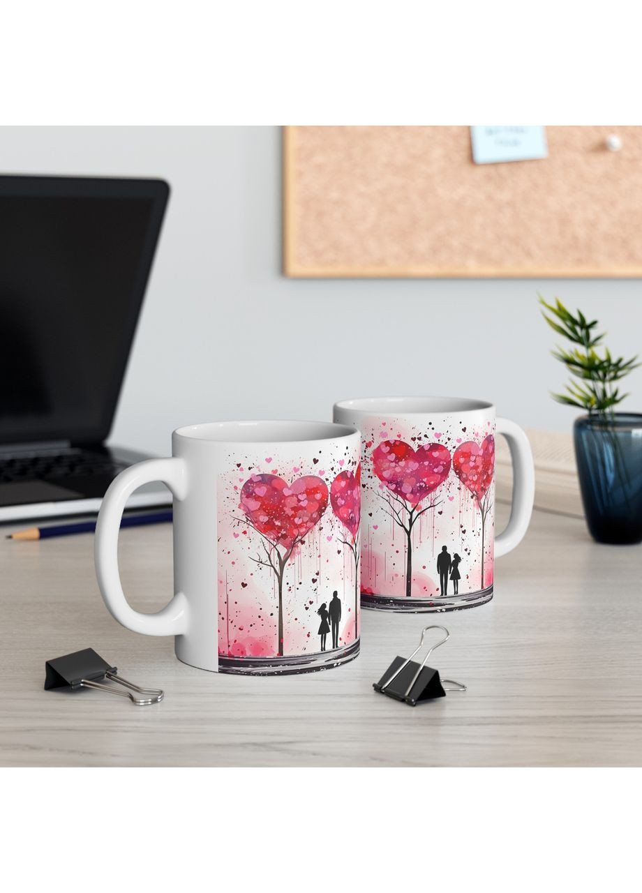 Керамічна чашка з дизайном "Алея закоханих" - 3 No Brand (368671362)