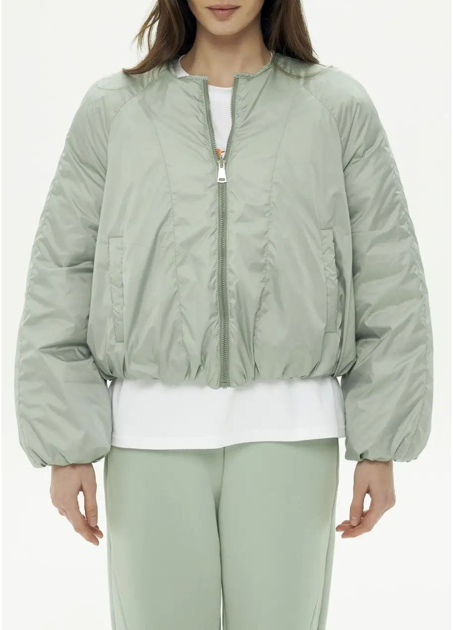 Оливковая демисезонная женская куртка демисезонная SK