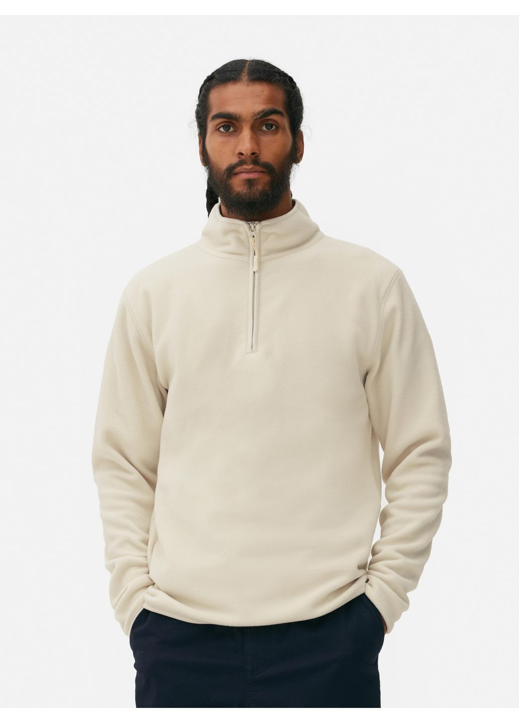 Молочний світшот фліс,молочний, Primark (369623524)