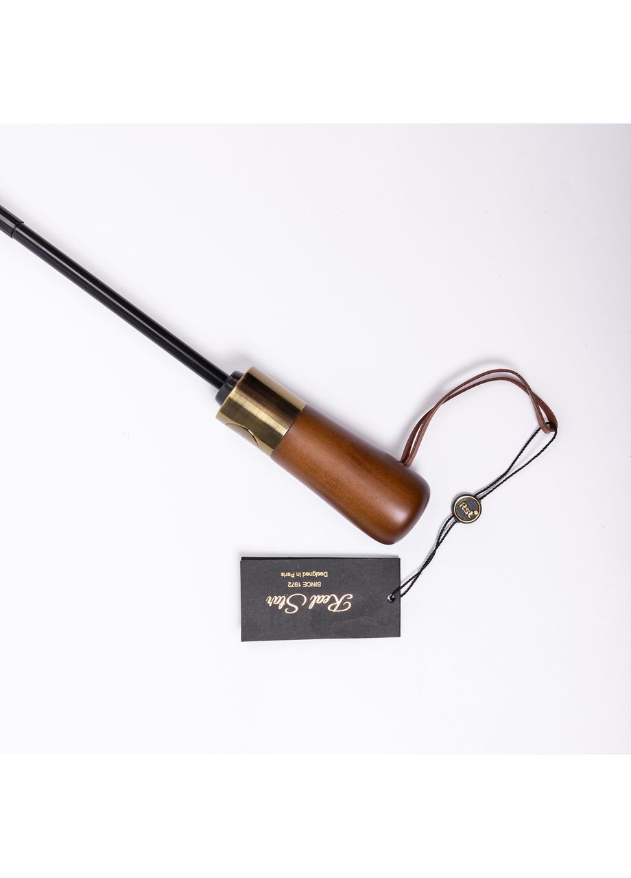 Чорна} парасолька автоматична з дерев'яною ручкою класична з поліестеру діаметр 116 см чорна hp-23-8b Yiwu (370675780)