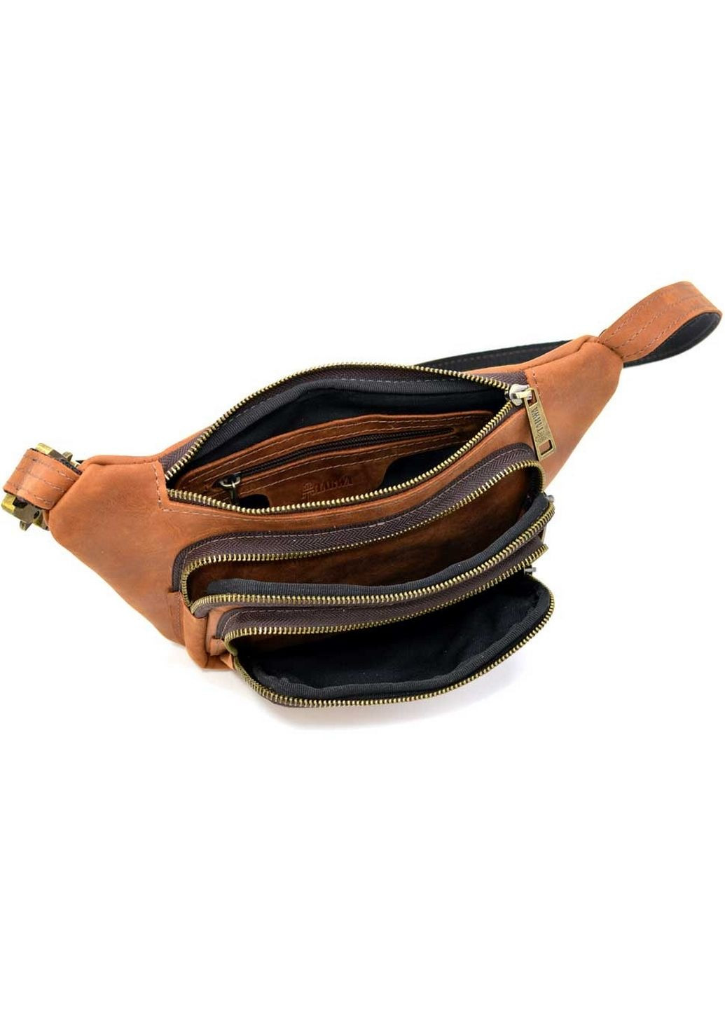 Мужская кожаная сумка на пояс 14х29х5 см TARWA (315872556)
