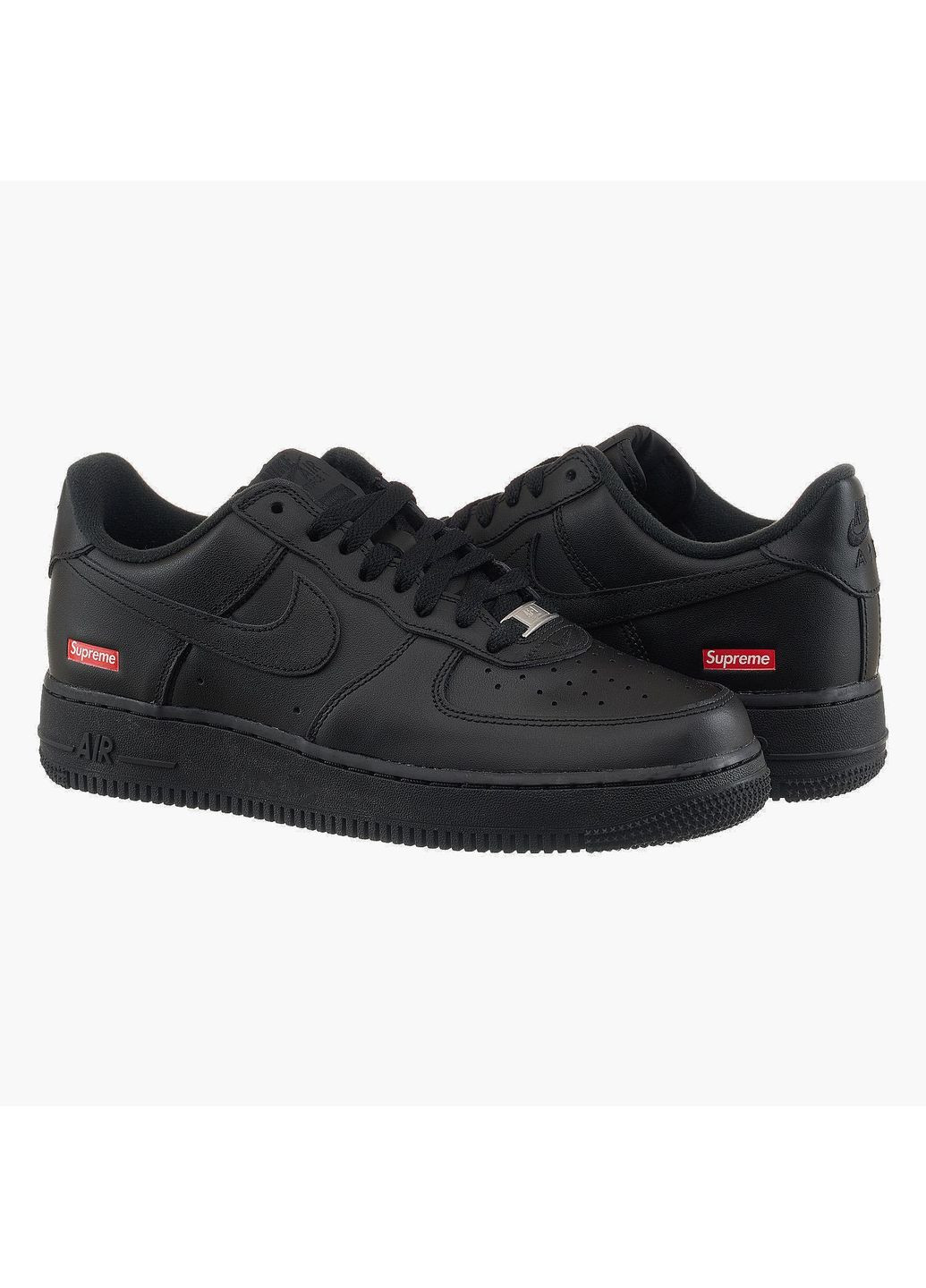 Чорні Осінні кросівки чоловічі air force 1 low supreme (cu9225-001) Nike