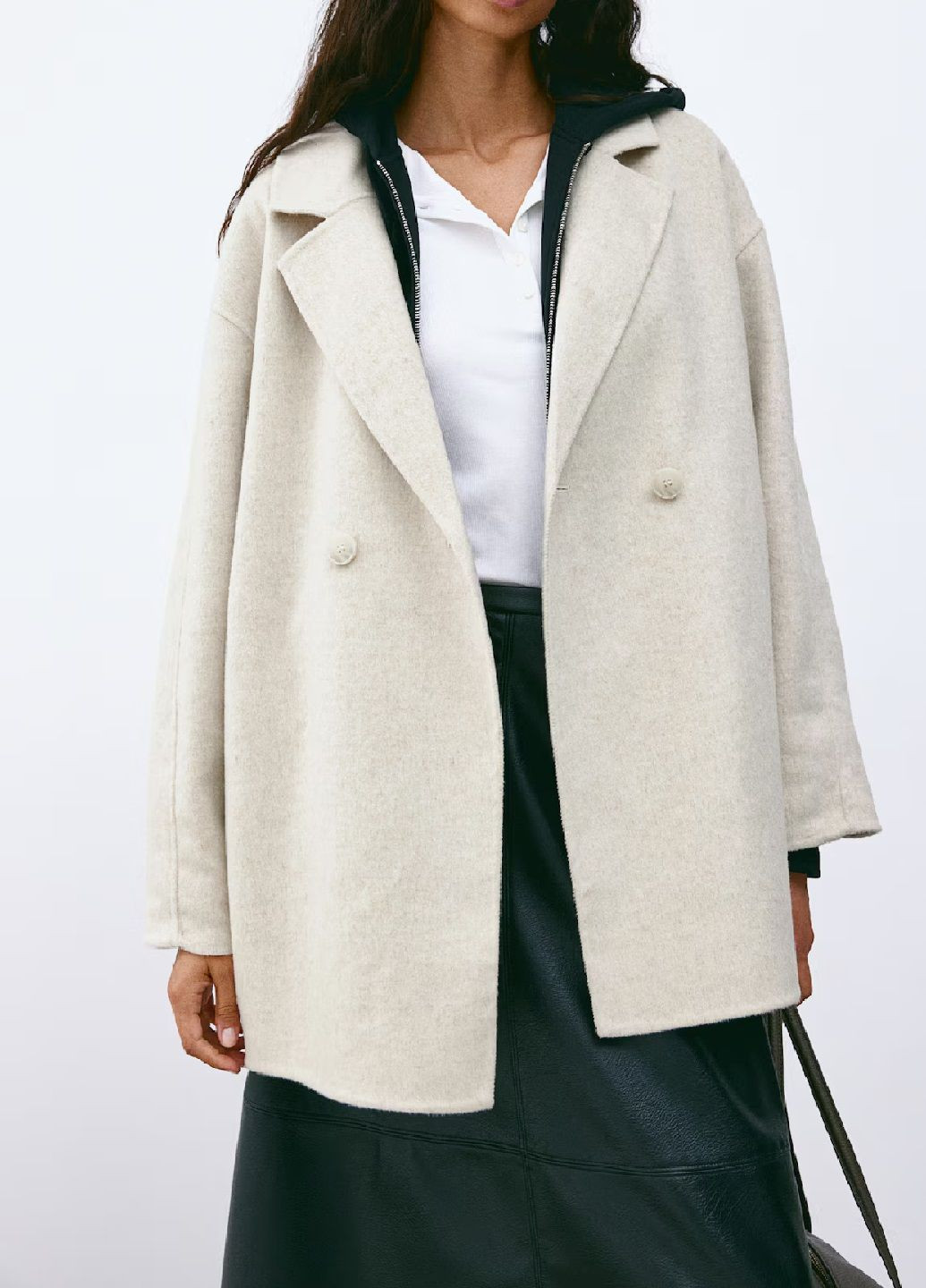 Светло-бежевое демисезонное Пальто H&M