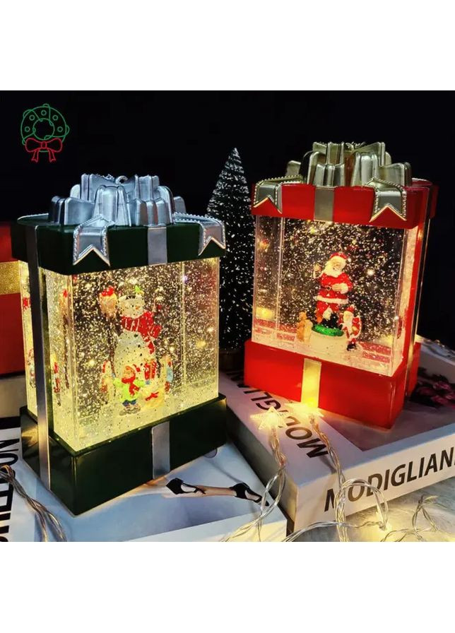 Декоративный светильник с эффектом снегопада, подсветкой и музыкой, Снеговик 803 Furminator (364358380)