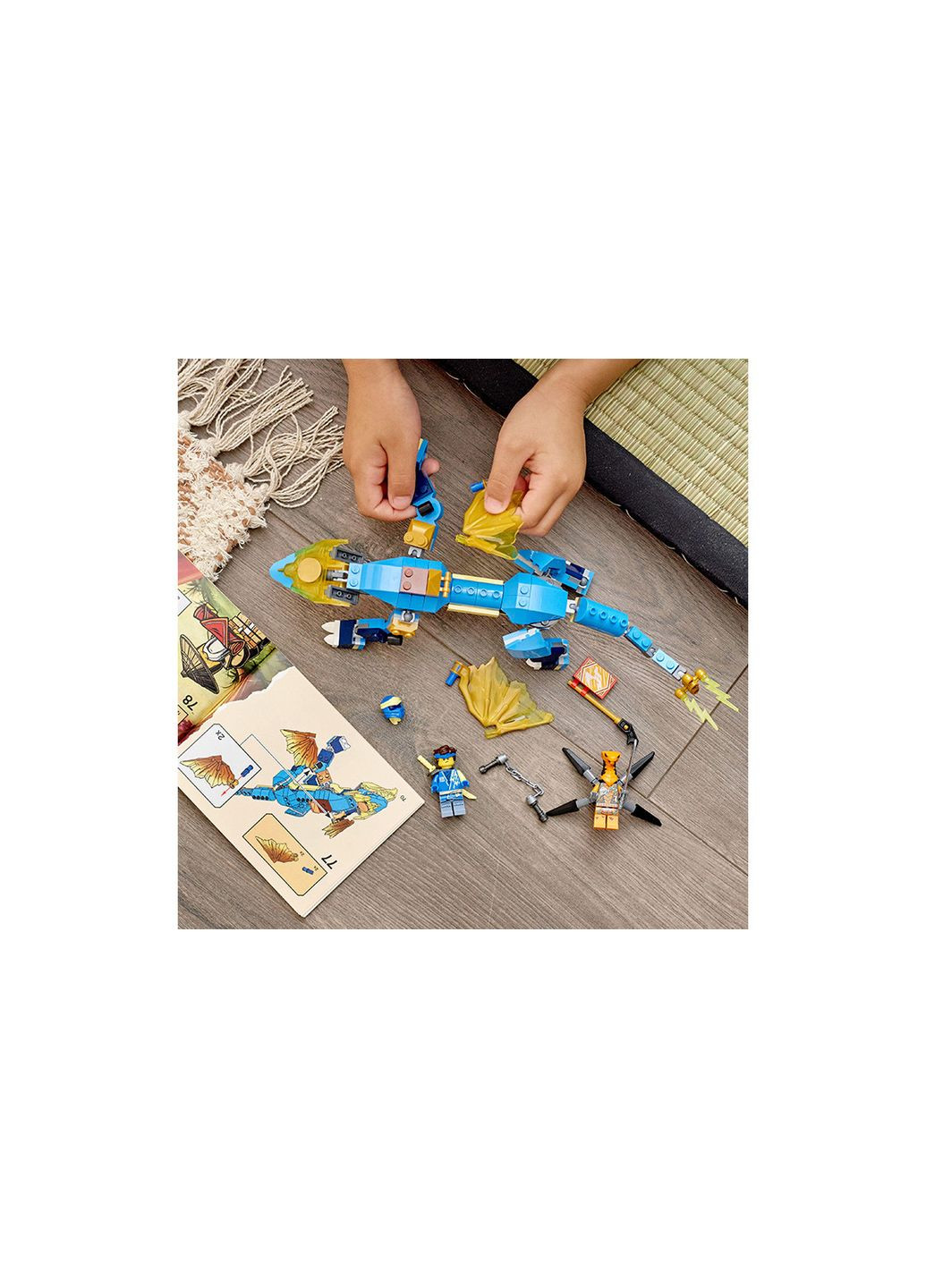 NINJAGO Дракон бурі Джея EVO 140 деталей (71760) Lego (304055371)