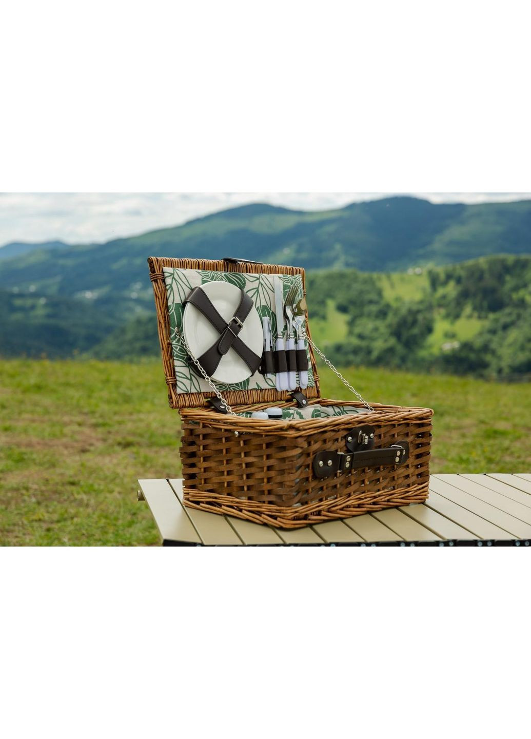 Корзина для пикника на 2 персоны 38 x 26 x 18 см LU010 LUGI (369143579)