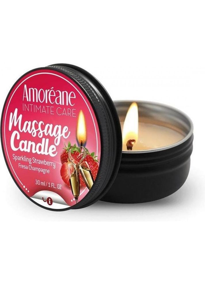 Массажная свеча Sparkling Strawberry (30ml) Amoreane (297396556)