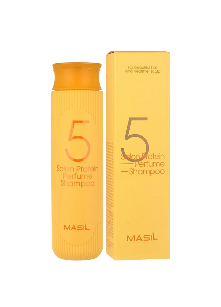 Шампунь для волосся 5 Salon Protein Perfume Shampoo протеїновий парфумований 300 мл MASIL (369798950)