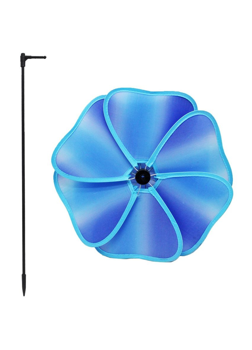 Вітрячок дитячий текстильний "Квітка", блакитний MIC (294726484)