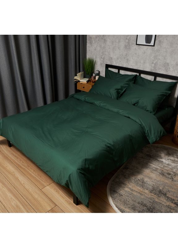 Комплект постільної білизни Satin Premium Полуторний Євро 160х220 наволочки 4х50х70 (MS-820010033) Moon&Star Evergreen Dream (356116456)