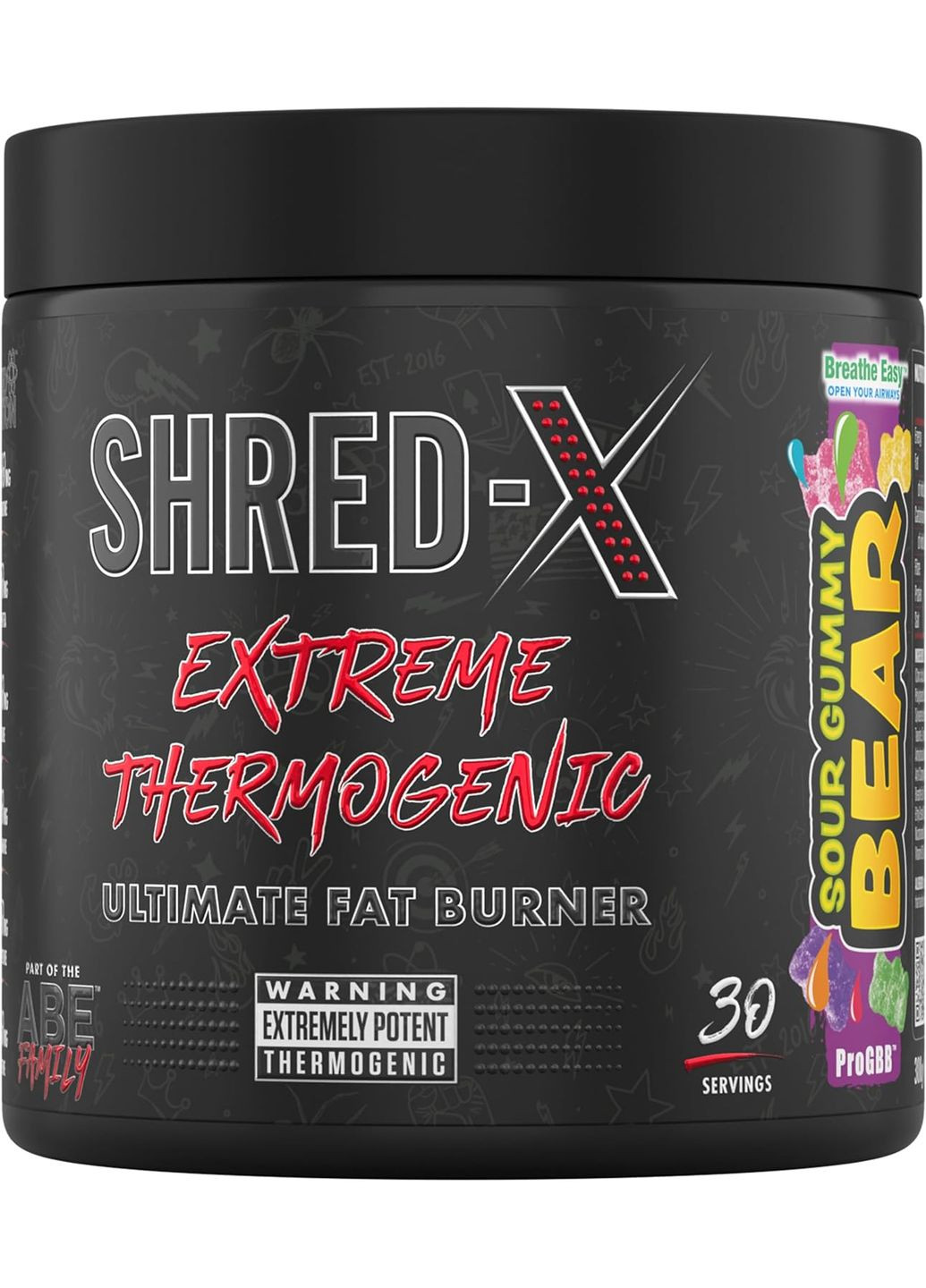 Жиросжигатель Shred X Fat Burner (300g - 30 Servings) (Sour Gummy Bear) Applied Nutrition (337176557)