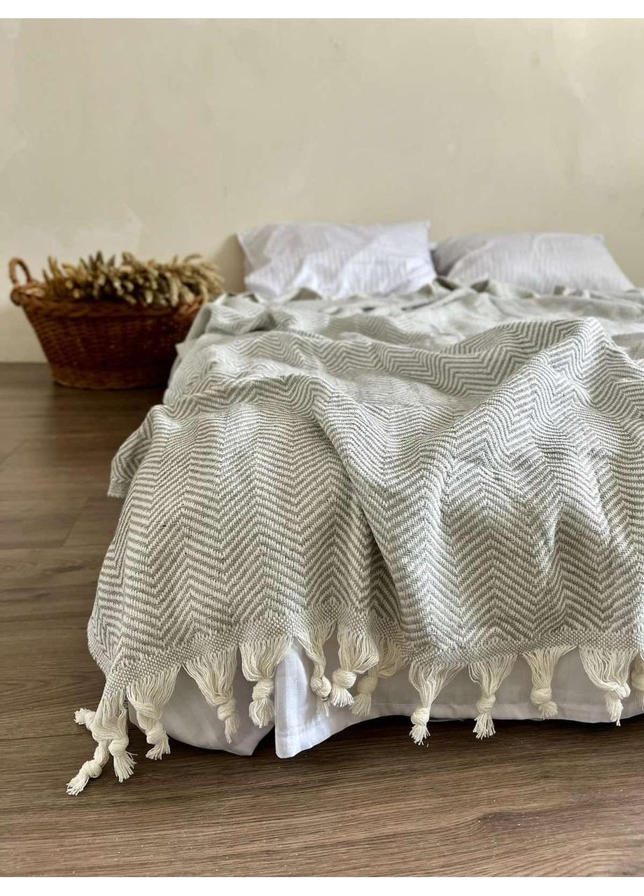 Покривало Danmark бавовняне 200х230 см світлосірий колір ZEINTEX (315347214)