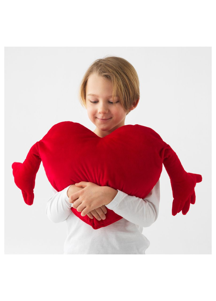 Подушка сердце красный 40101 см IKEA (272150494)
