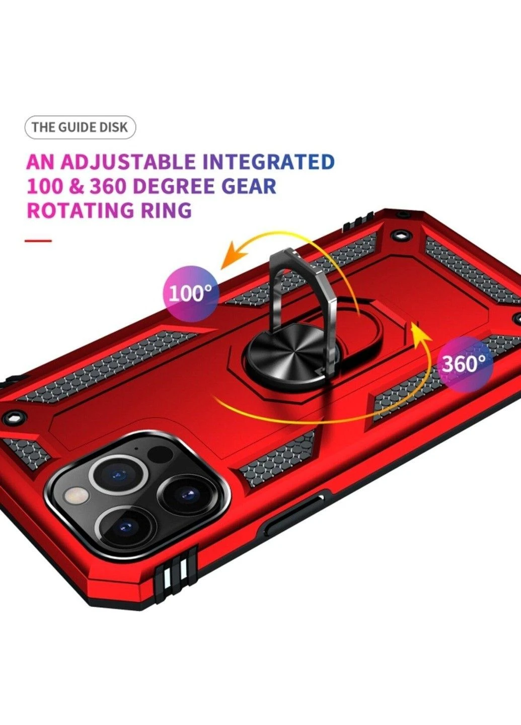 Чохол Robot Ring для iPhone 13 Pro Max Red Cosmic (382865689)