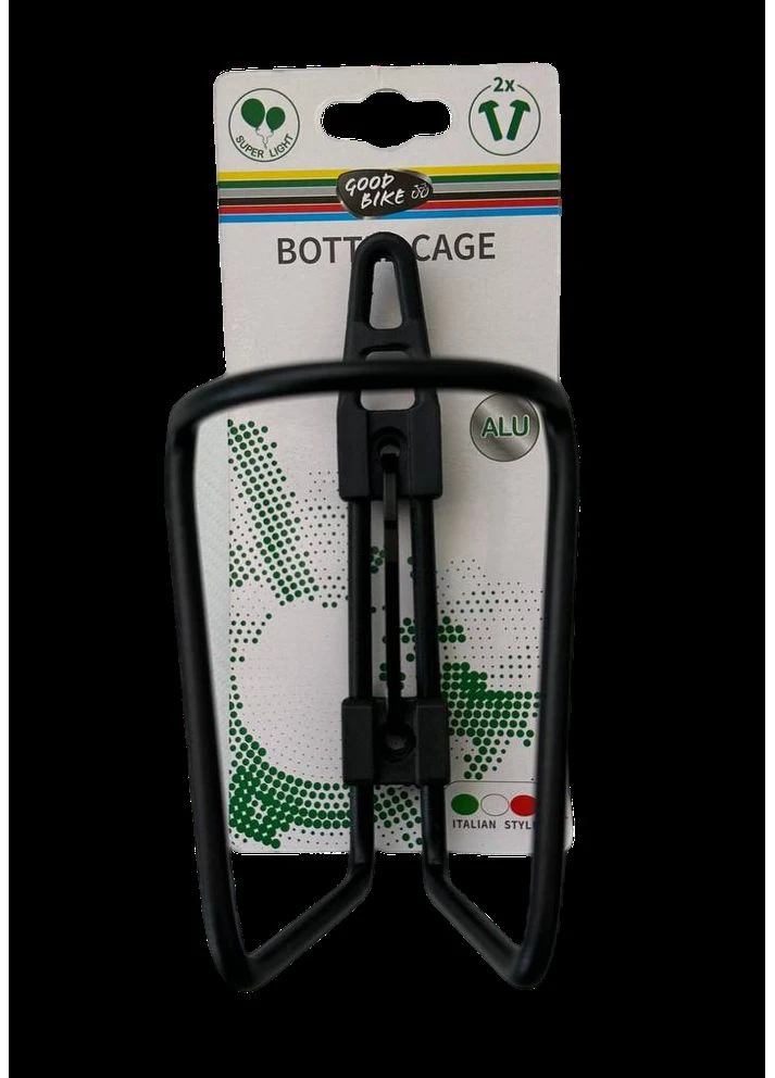 Фляготримач алюмінієвий чорний LIGHT (88935Black-IS) Good Bike (370751566)