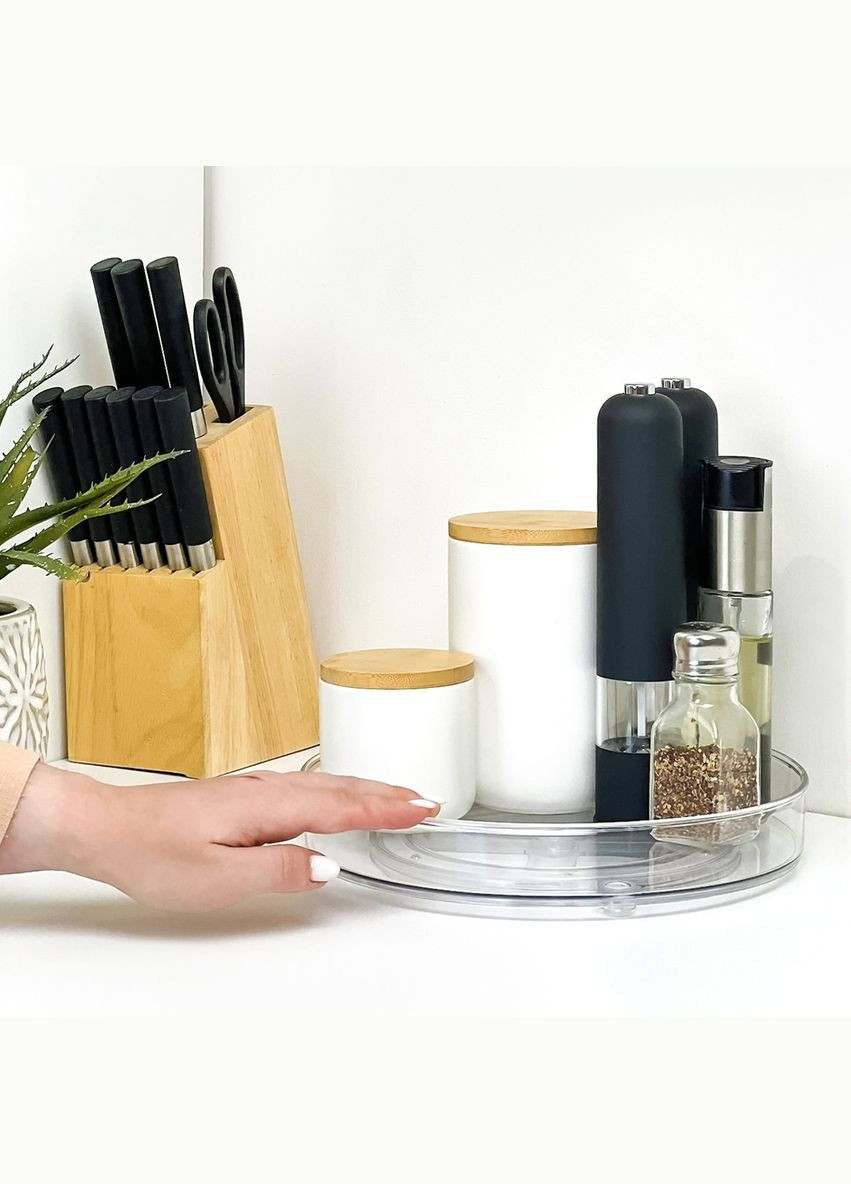 Підставка MY HOME з обертом 360° Прозора (KP-73 T) MVM (301003259)