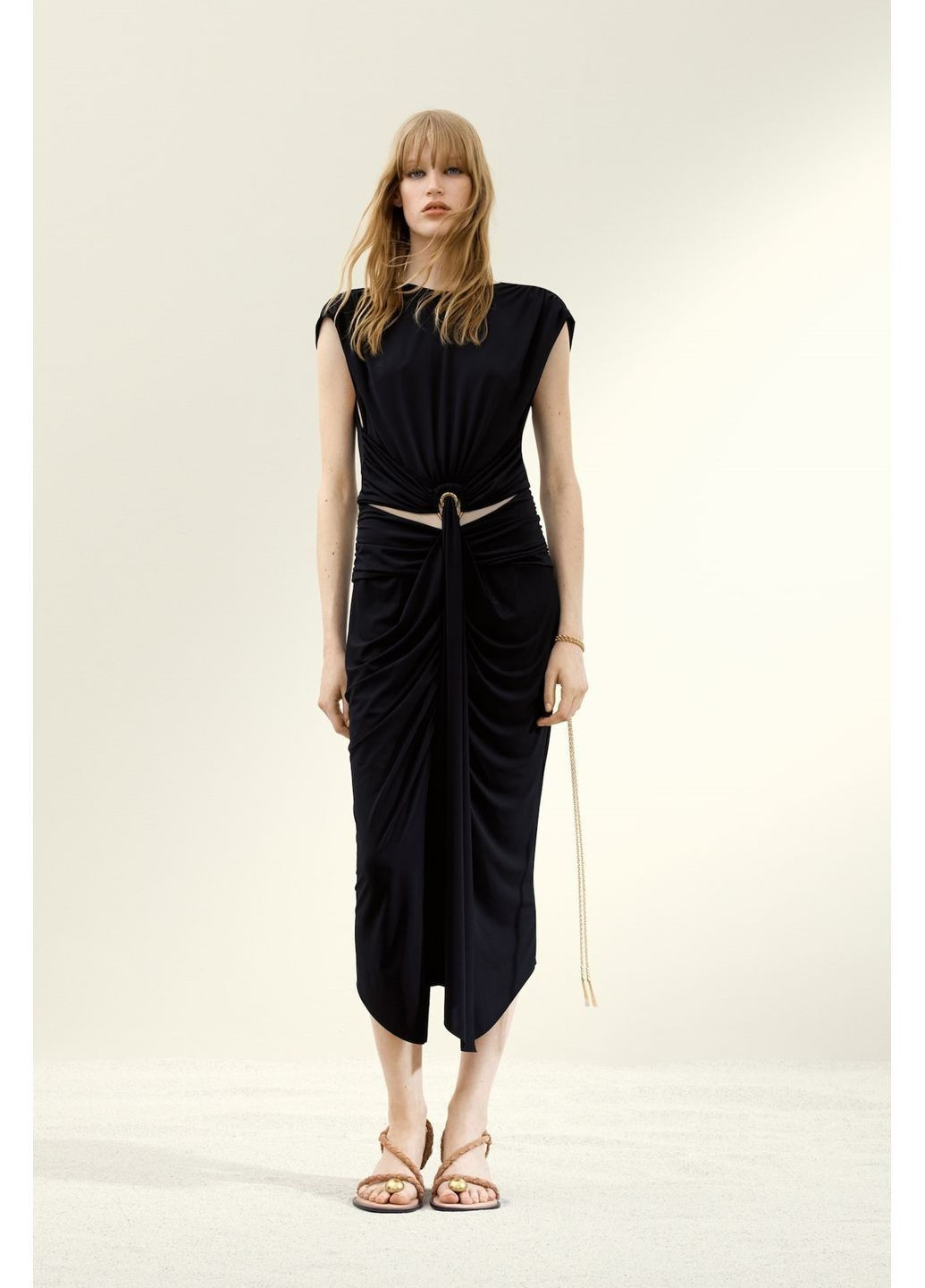 Чорна коктейльна сукня H&M однотонна