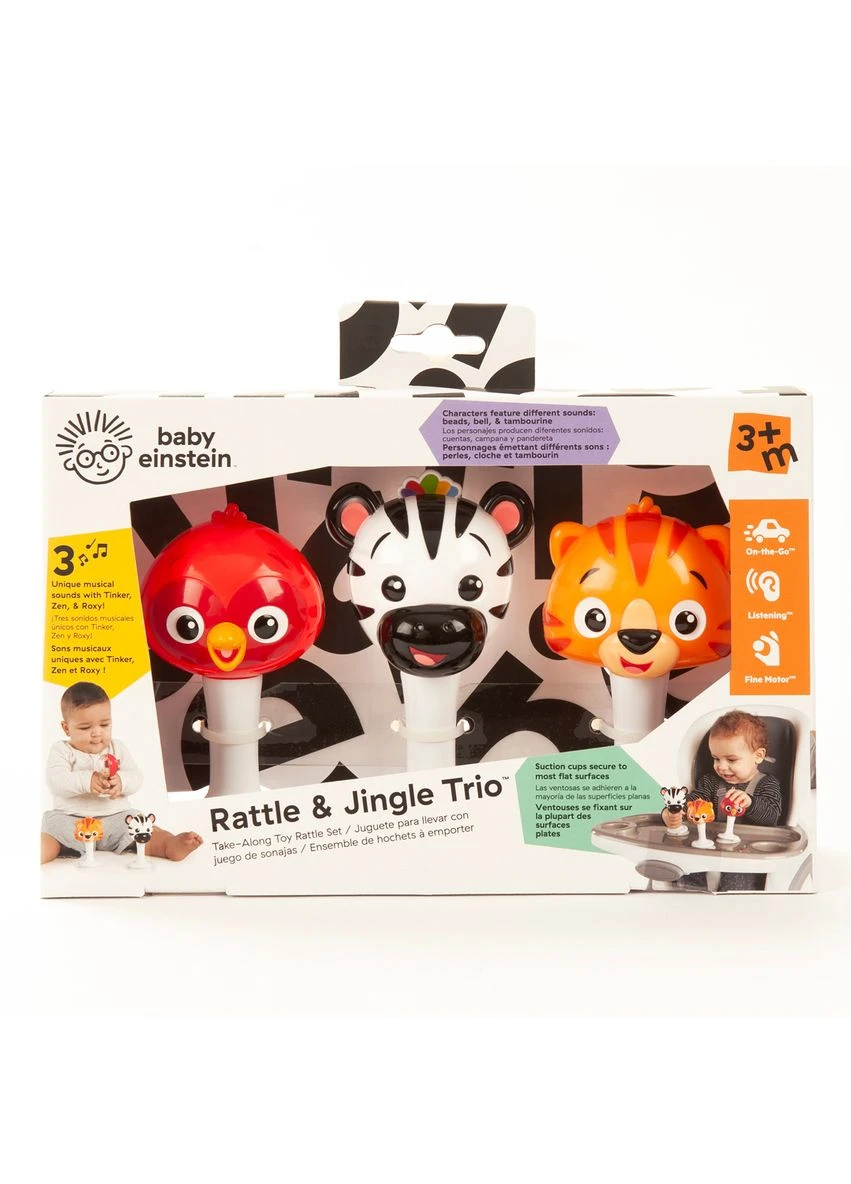Іграшка на присосці "Rattle & Jingle Trio" (12359) Baby Einstein (381922004)