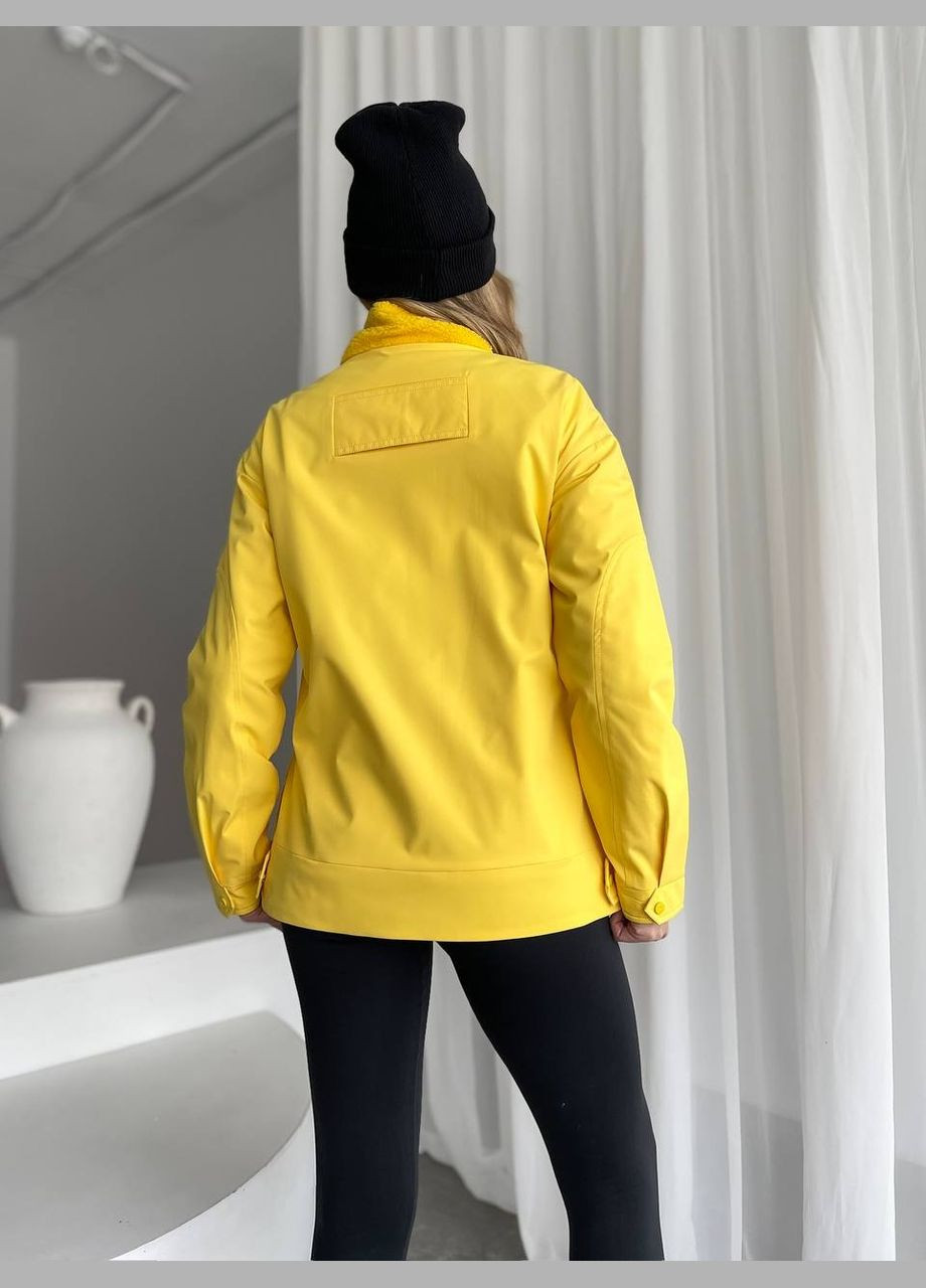 Жовта жіноча тепла куртка колір жовтий р.xxl 450296 New Trend