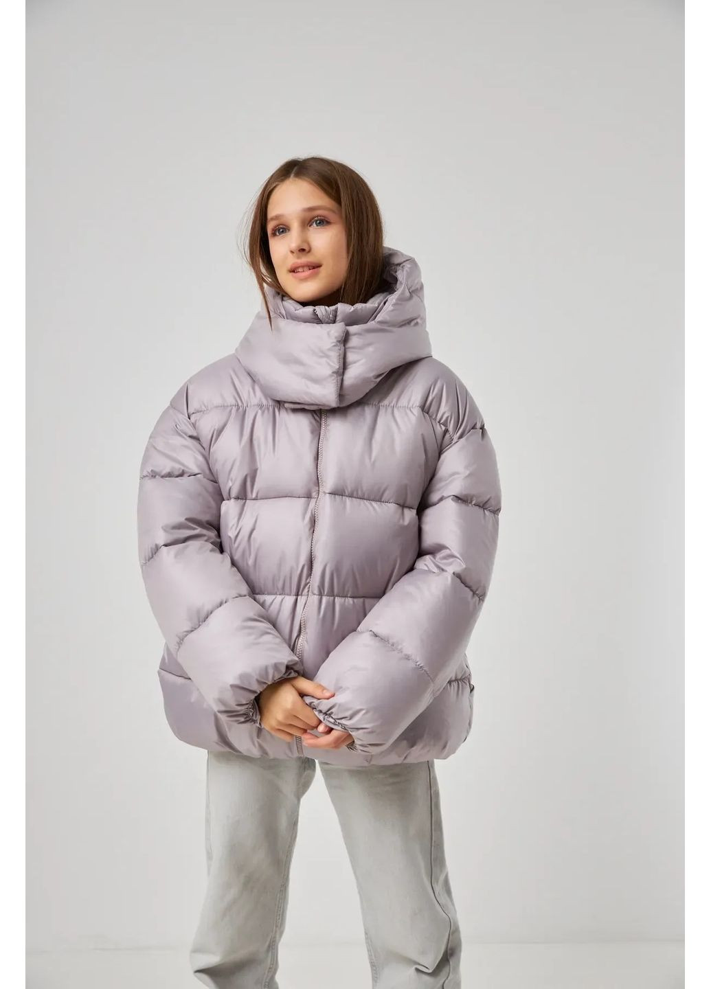 Розовая зимняя куртка зимняя пуховая для девочки Tair Kids