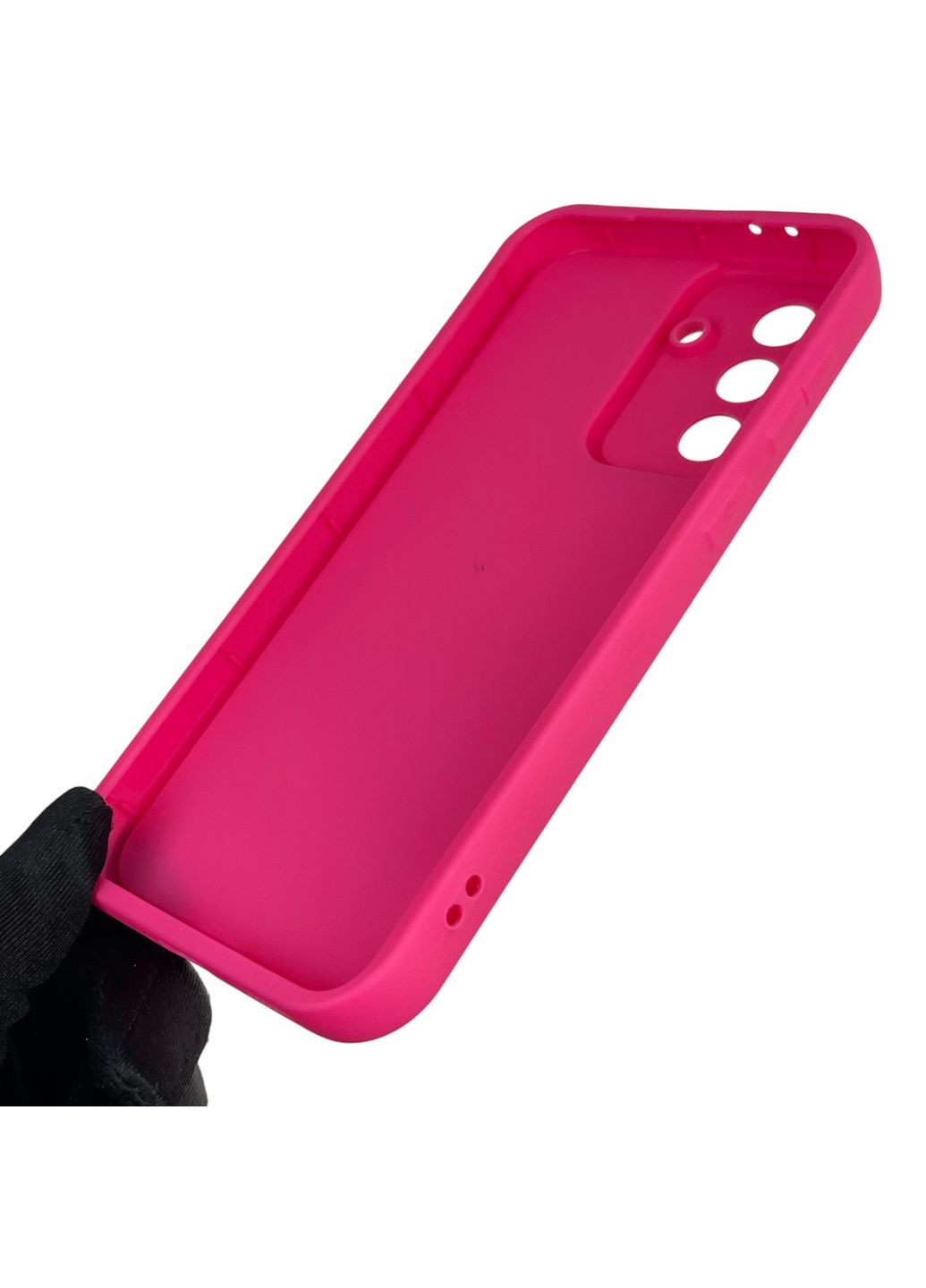 Чохол силіконовий Soft Touch з 3D принтом для Galaxy A56 (SM-A566B) малиновий (Повний захист камери) Samsung (371652976)