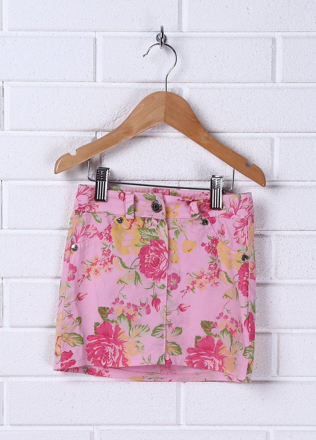Светло-розовая кэжуал цветочной расцветки юбка Pronto Moda