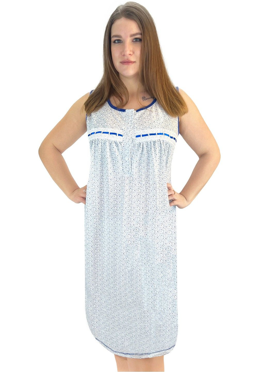 Нічна сорочка перлина зі стрічкою Жемчужина стилей 746 (313038941)