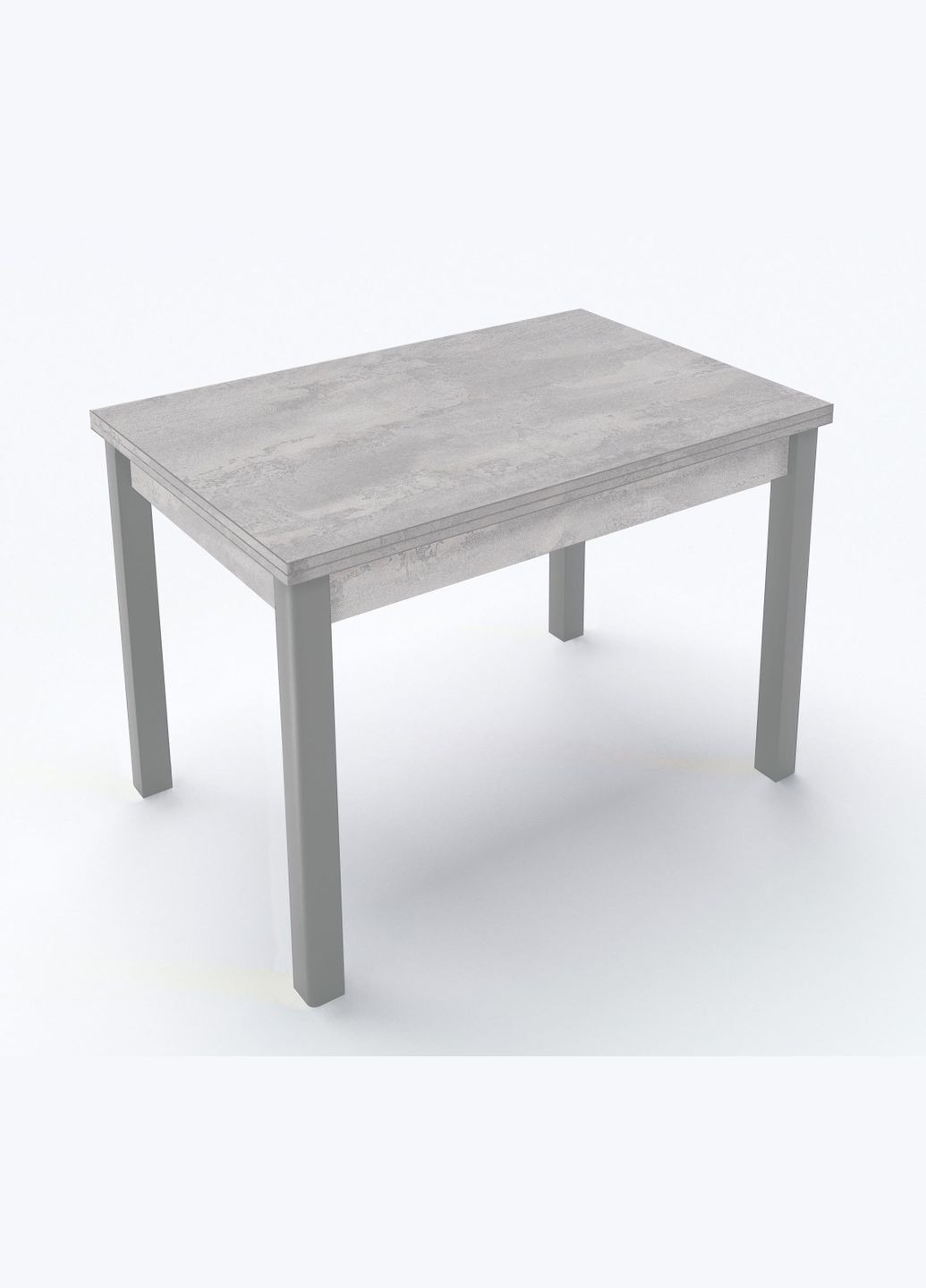 Стіл обідній розкладний Марсель 90х60 см Сірий/Бетонний камінь Fusion Furniture (341525478)