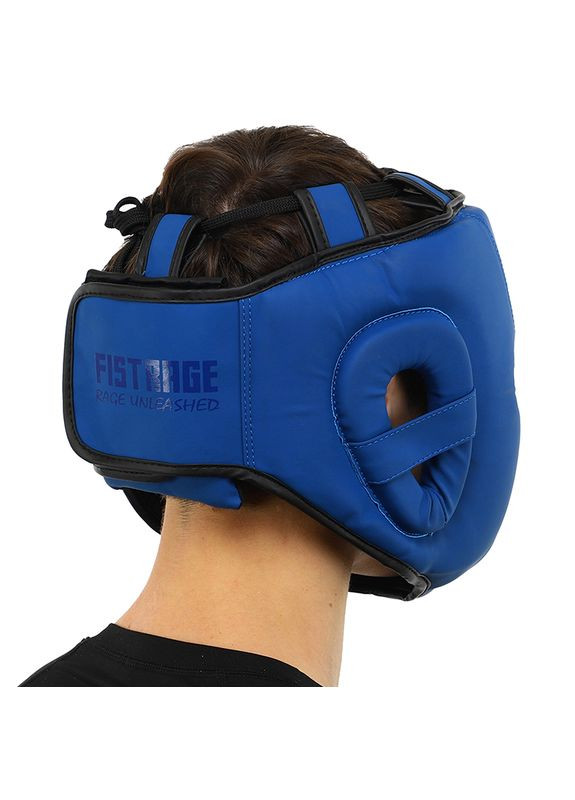 Шлем боксерский с полной защитой Fistrage V-4169 L Синий (37508239) FDSO (296687114)