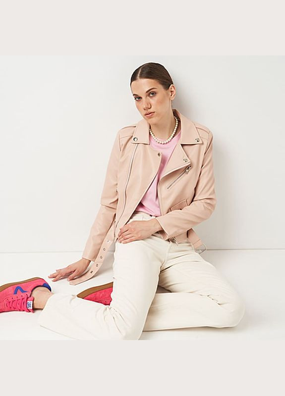 Розовая демисезонная женская куртка a-sona k16608p. Ricco Grande