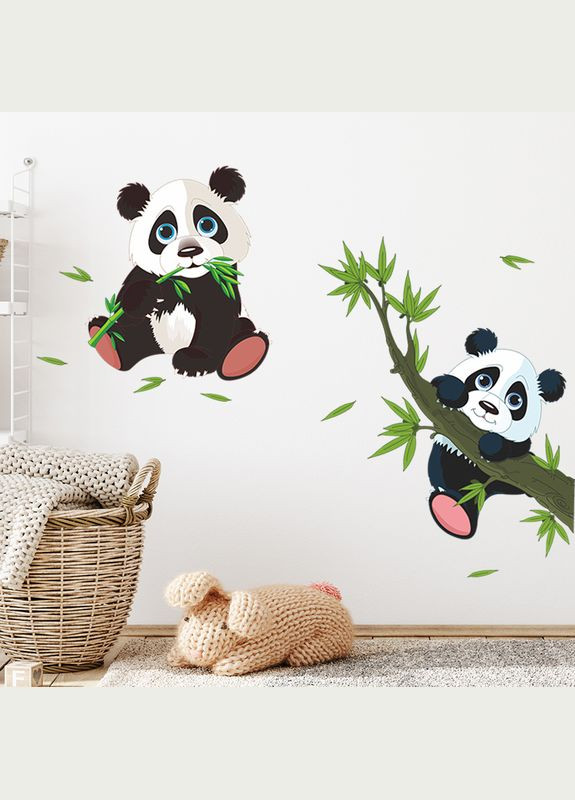 Наклейка дитяча на стіну Пандочки 79х73 см (FX-E05) Green Life (322640400)