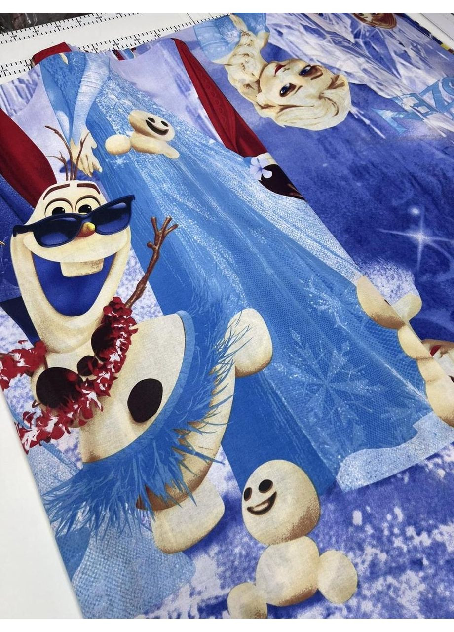 Постельное белье Рождество с Олафом, бязь Евро размер, наволочки 50/70 No Brand (364217150)
