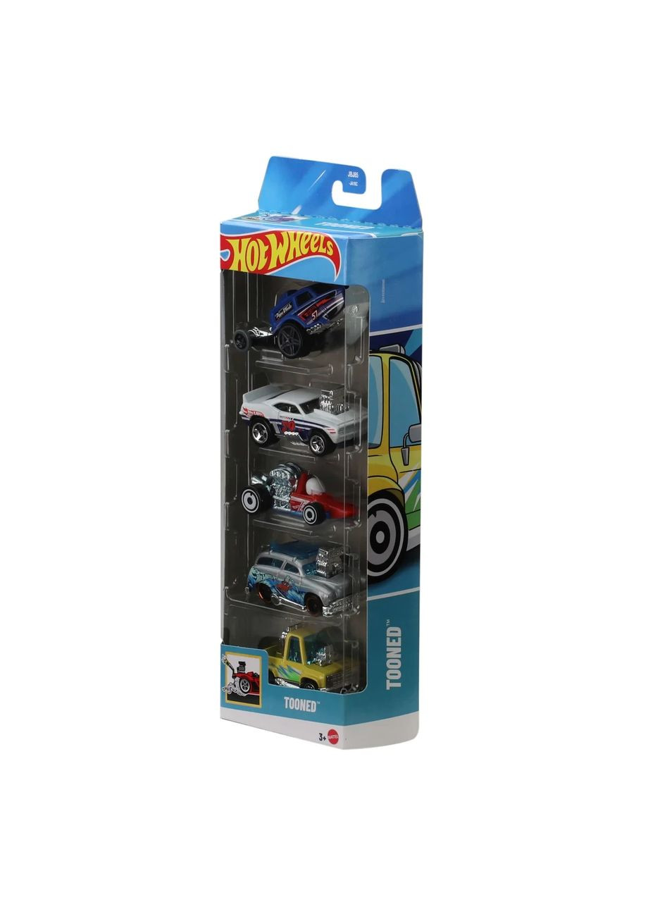 Tooned Подарунковий набір з 5-ти тюнінгованих машинок Хот Вілс Hot Wheels (372989948)
