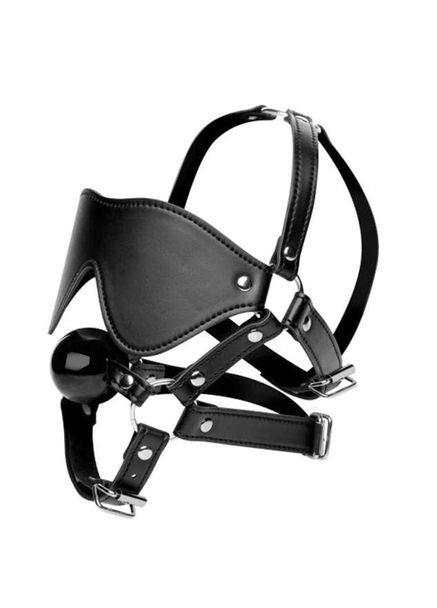 Кляп з маскою і бондажем MaskGag BDSM No Brand (339864671)