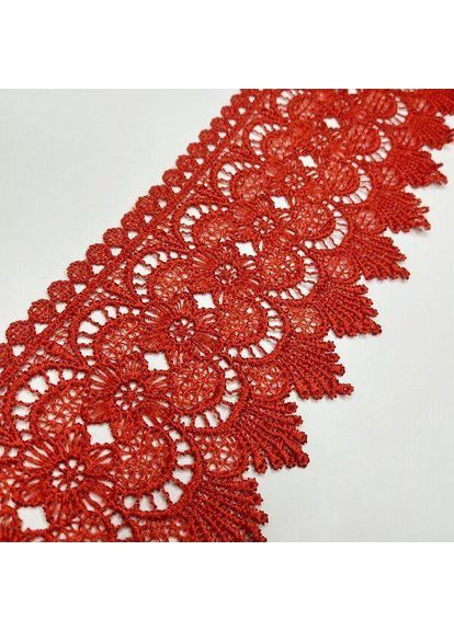 (1 метр) Кружево макраме 9 см цвет - красный (30 м-H12034A-2) Plus-plus (352751423)