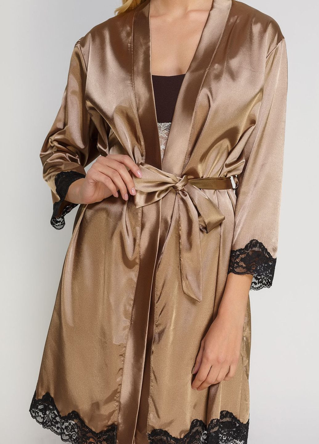 Халат жіночій атласний Lingerie Serenade (323170537)