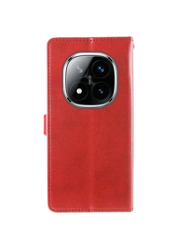 Чехол-книжка для Xiaomi Redmi Note 15 Pro 4G эко-кожа красный 360 градусов No Brand (402068950)
