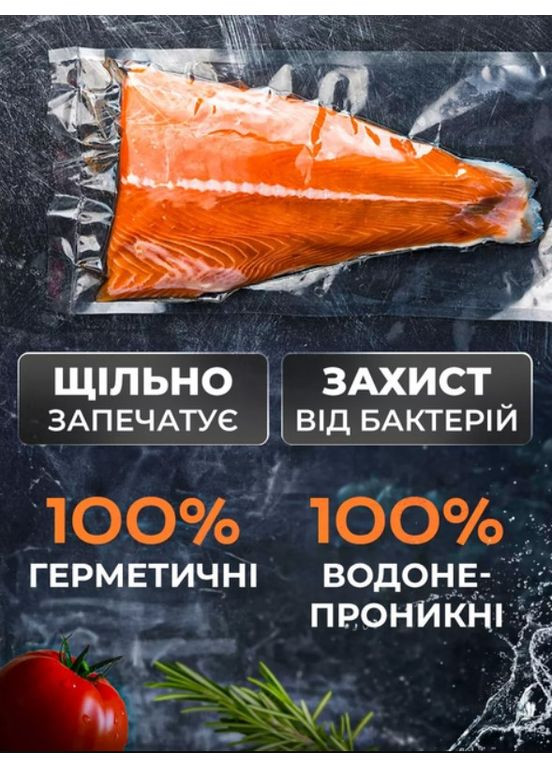 Вакуумні пакети плівка для вакууматора 30х500 см рулон прозорі універсальні гофровані харчові пакети для зберігання продуктів VTech (353968614)
